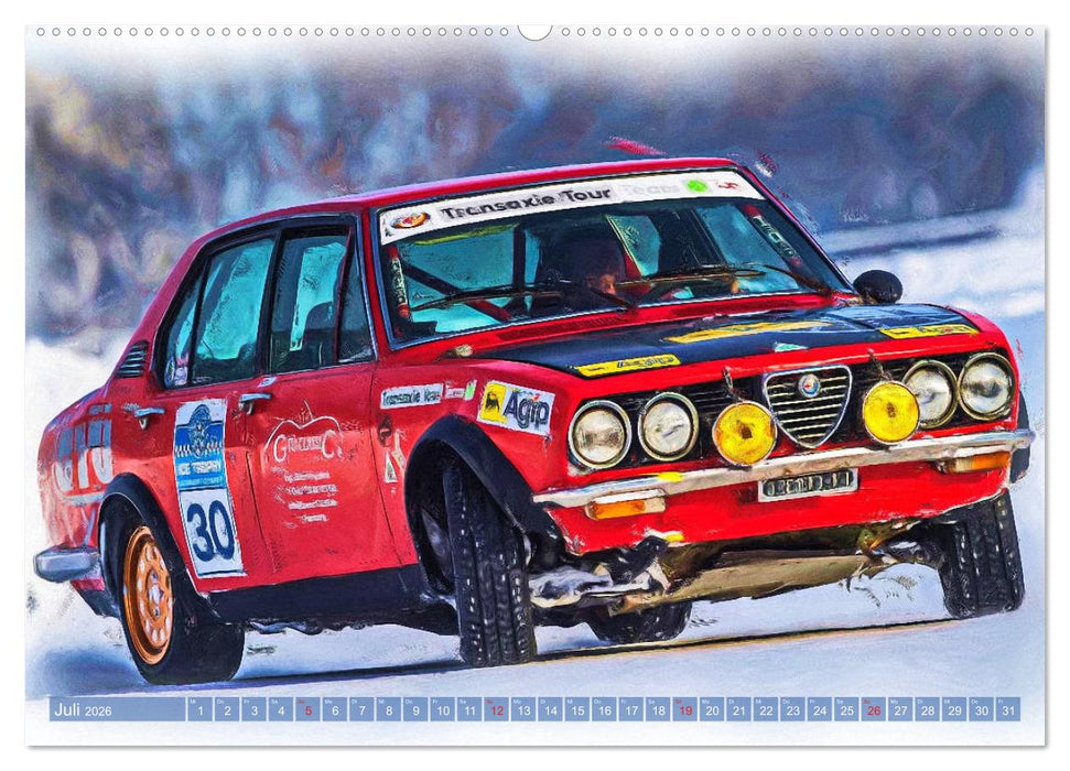 Rallye-Klassiker auf Eis (CALVENDO Premium Wandkalender 2026)