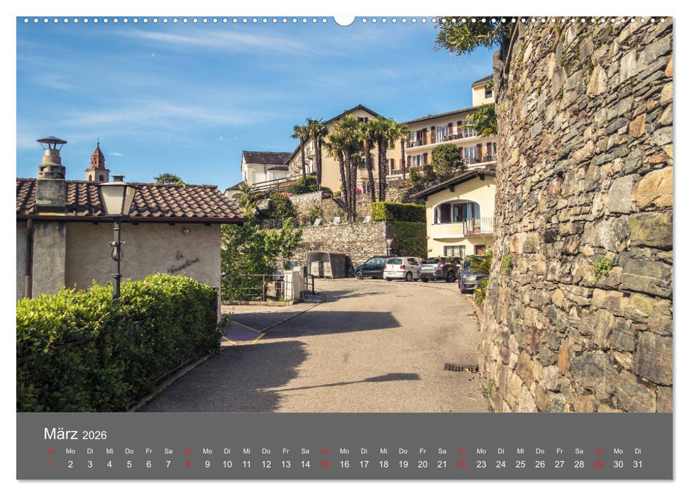 Tessin, zwischen Lago Maggiore und Lugano (CALVENDO Premium Wandkalender 2026)