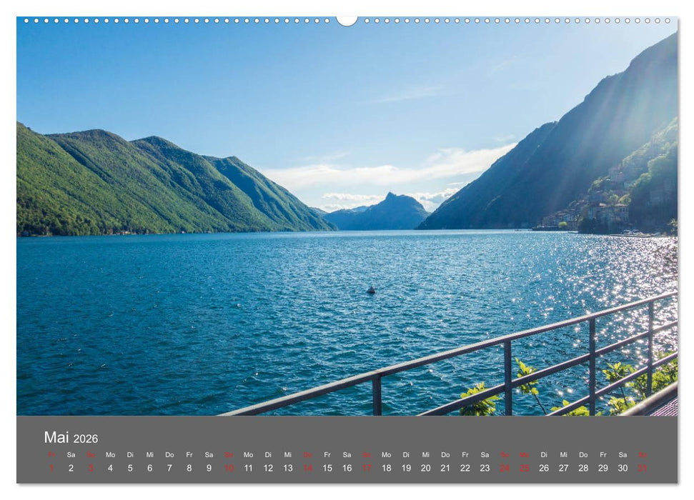 Tessin, zwischen Lago Maggiore und Lugano (CALVENDO Premium Wandkalender 2026)