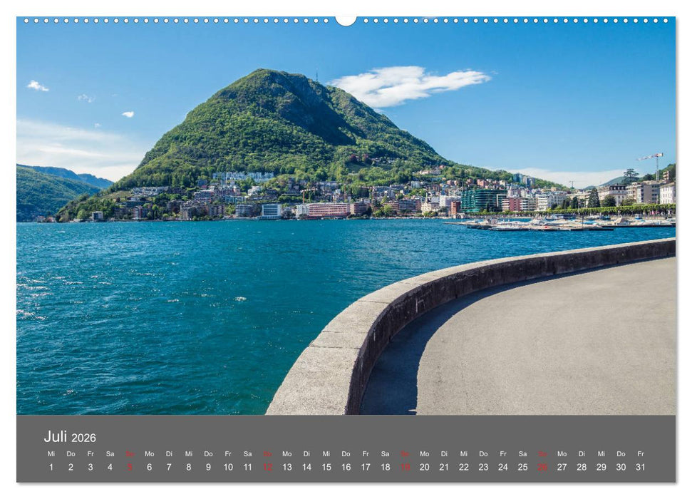 Tessin, zwischen Lago Maggiore und Lugano (CALVENDO Premium Wandkalender 2026)