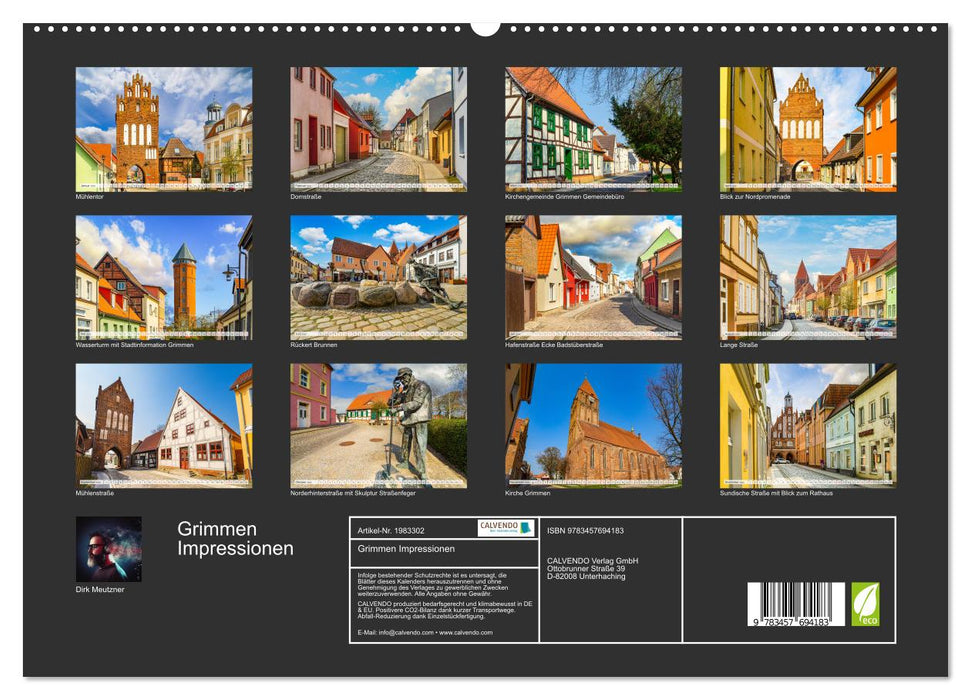 Grimmen Impressionen (CALVENDO Premium Wandkalender 2026)