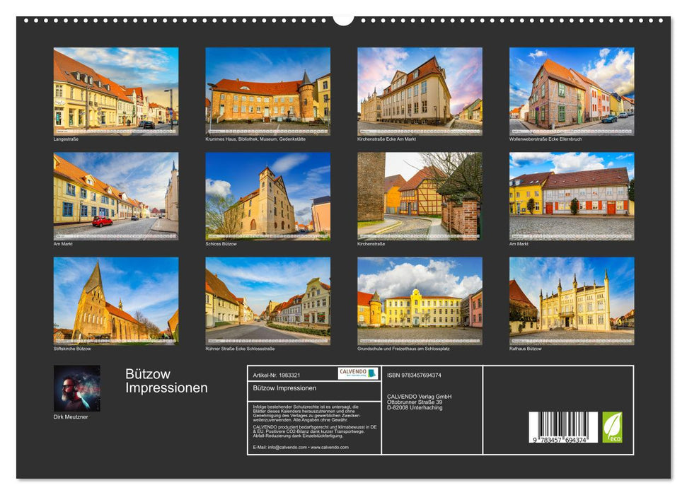 Bützow Impressionen (CALVENDO Premium Wandkalender 2026)