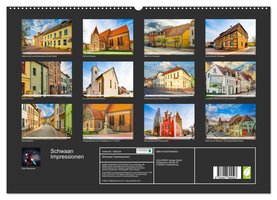 Schwaan Impressionen (CALVENDO Premium Wandkalender 2026)