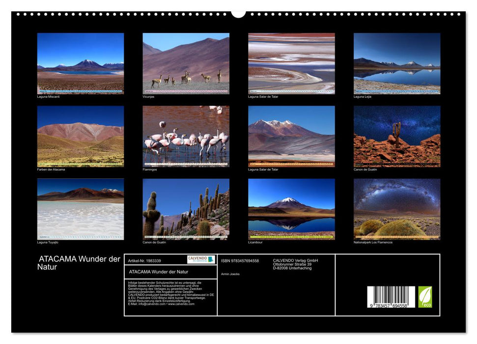 ATACAMA Wunder der Natur (CALVENDO Premium Wandkalender 2026)