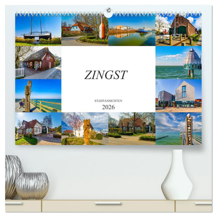 Zingst Stadtansichten (CALVENDO Premium Wandkalender 2026)