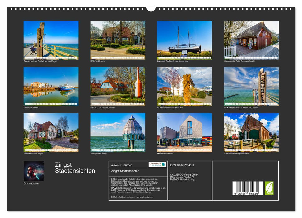 Zingst Stadtansichten (CALVENDO Premium Wandkalender 2026)