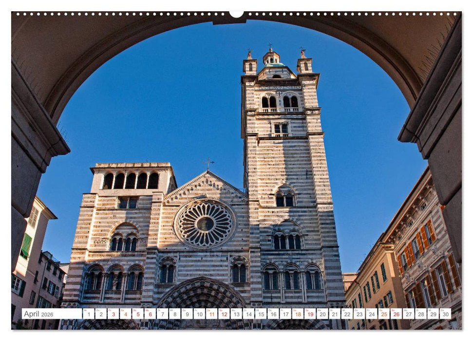 Genua - Die facettenreiche Schönheit (CALVENDO Premium Wandkalender 2026)