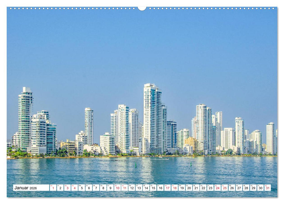 Traumziele Mittelamerikas - Costa Rica, Panama und Kolumbien (CALVENDO Premium Wandkalender 2026)