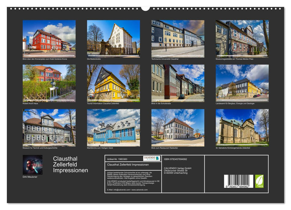 Clausthal Zellerfeld Impressionen (CALVENDO Premium Wandkalender 2026)