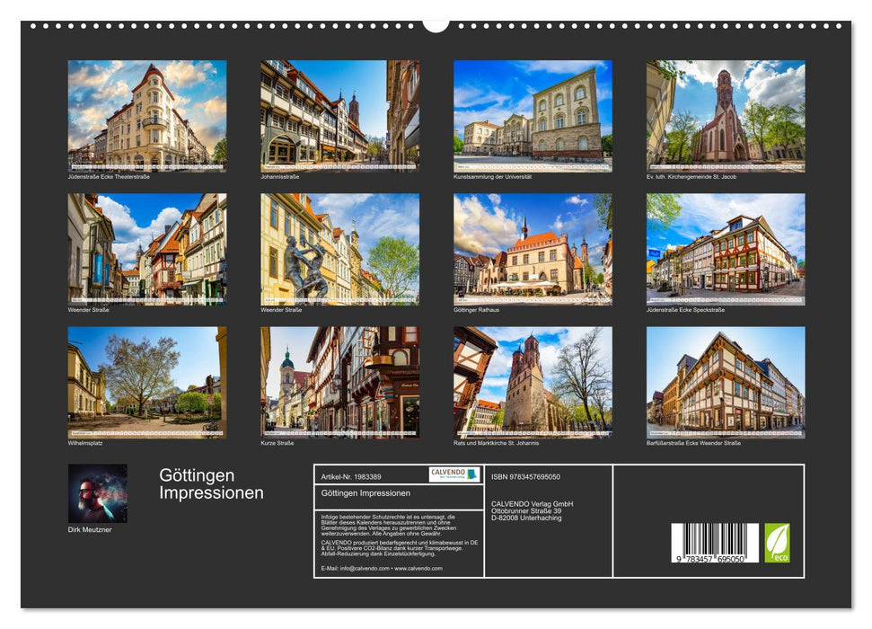 Göttingen Impressionen (CALVENDO Premium Wandkalender 2026)