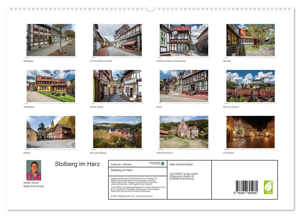 Stolberg im Harz (CALVENDO Premium Wandkalender 2026)