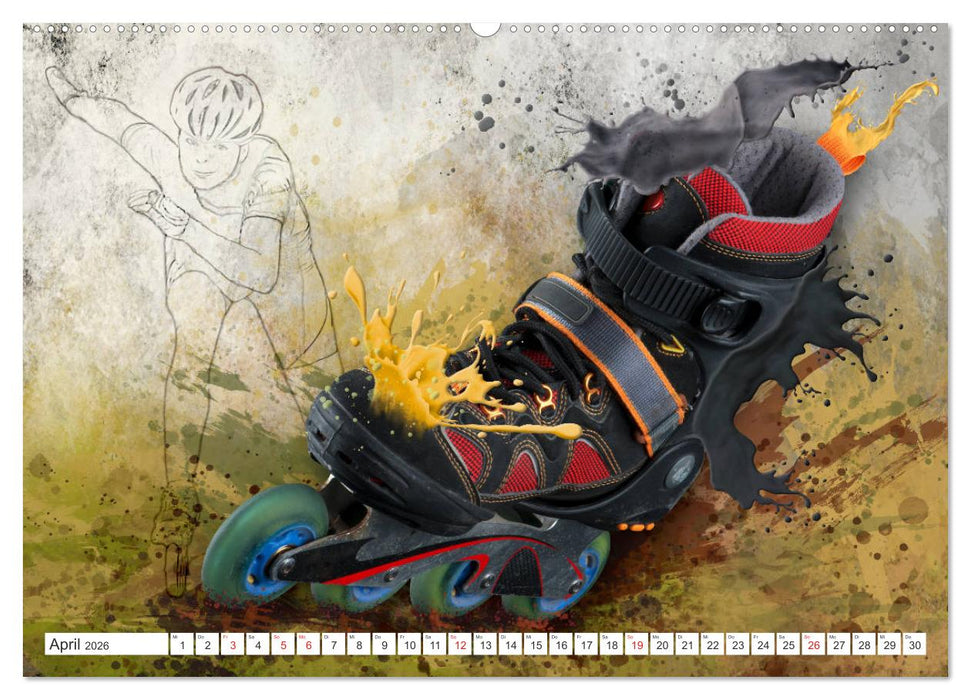 SPORT trifft SPLASH - normal war gestern (CALVENDO Premium Wandkalender 2026)