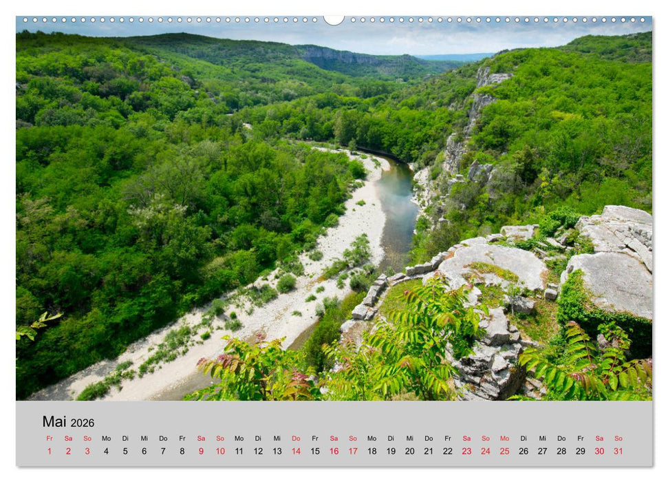 Bezaubernde Ardèche (CALVENDO Premium Wandkalender 2026)
