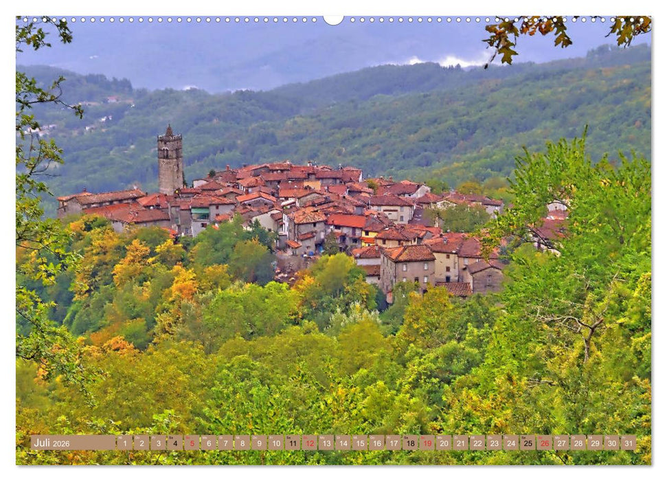 Garfagnana, Impressionen aus dem Norden der Toskana (CALVENDO Premium Wandkalender 2026)