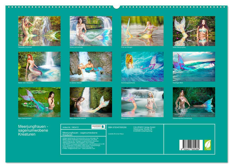 Meerjungfrauen - sagenumwobene Kreaturen (CALVENDO Premium Wandkalender 2026)