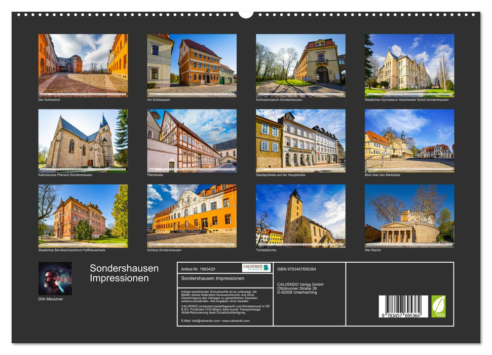 Sondershausen Impressionen (CALVENDO Premium Wandkalender 2026)