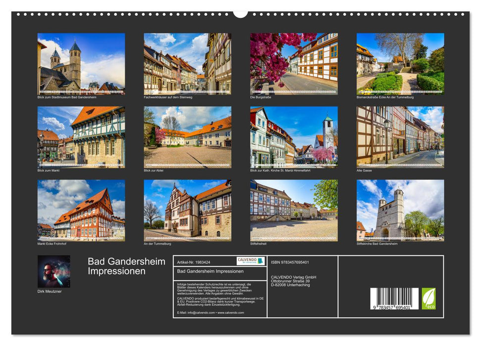 Bad Gandersheim Impressionen (CALVENDO Premium Wandkalender 2026)