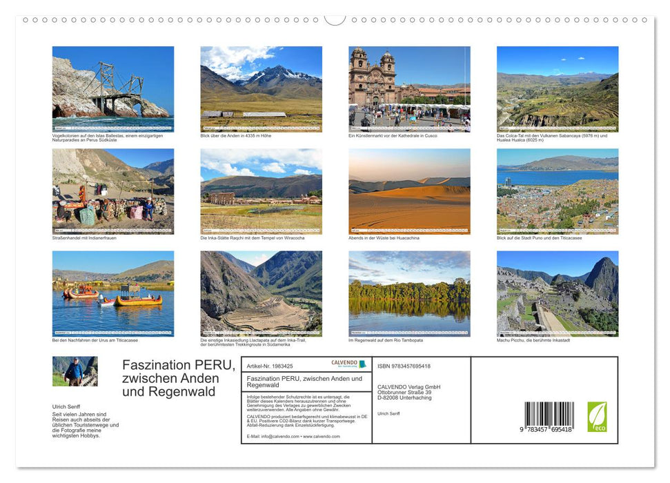 Faszination PERU, zwischen Anden und Regenwald (CALVENDO Premium Wandkalender 2026)
