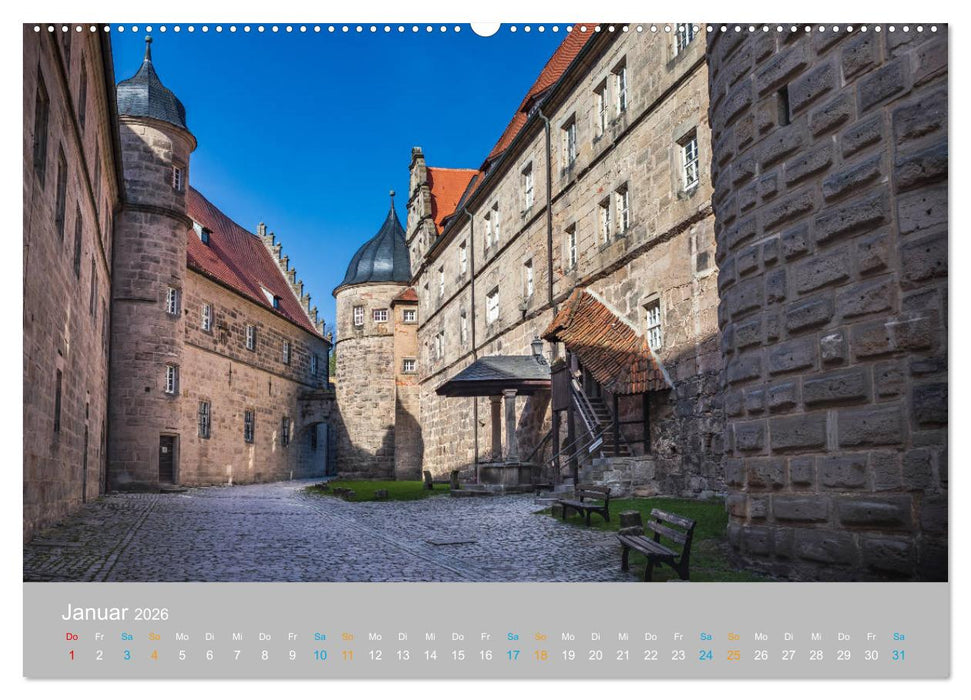 Kronach - drei Flüsse und eine Festung (CALVENDO Premium Wandkalender 2026)