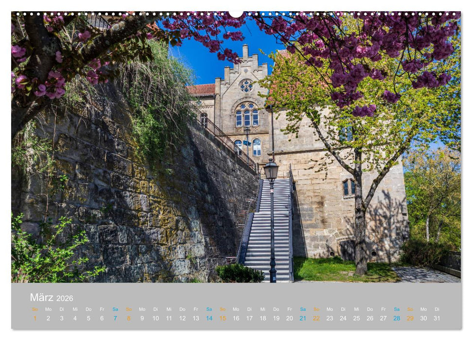 Kronach - drei Flüsse und eine Festung (CALVENDO Premium Wandkalender 2026)