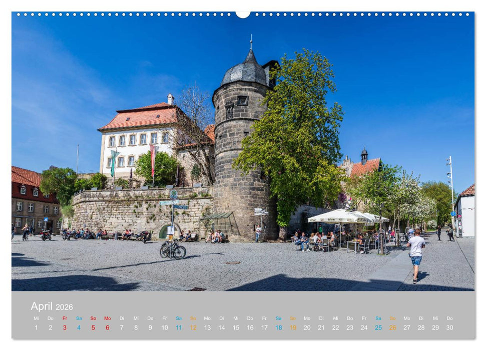 Kronach - drei Flüsse und eine Festung (CALVENDO Premium Wandkalender 2026)