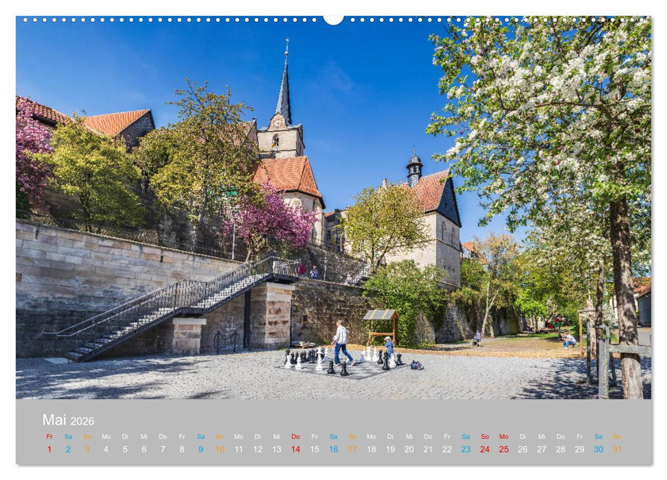 Kronach - drei Flüsse und eine Festung (CALVENDO Premium Wandkalender 2026)