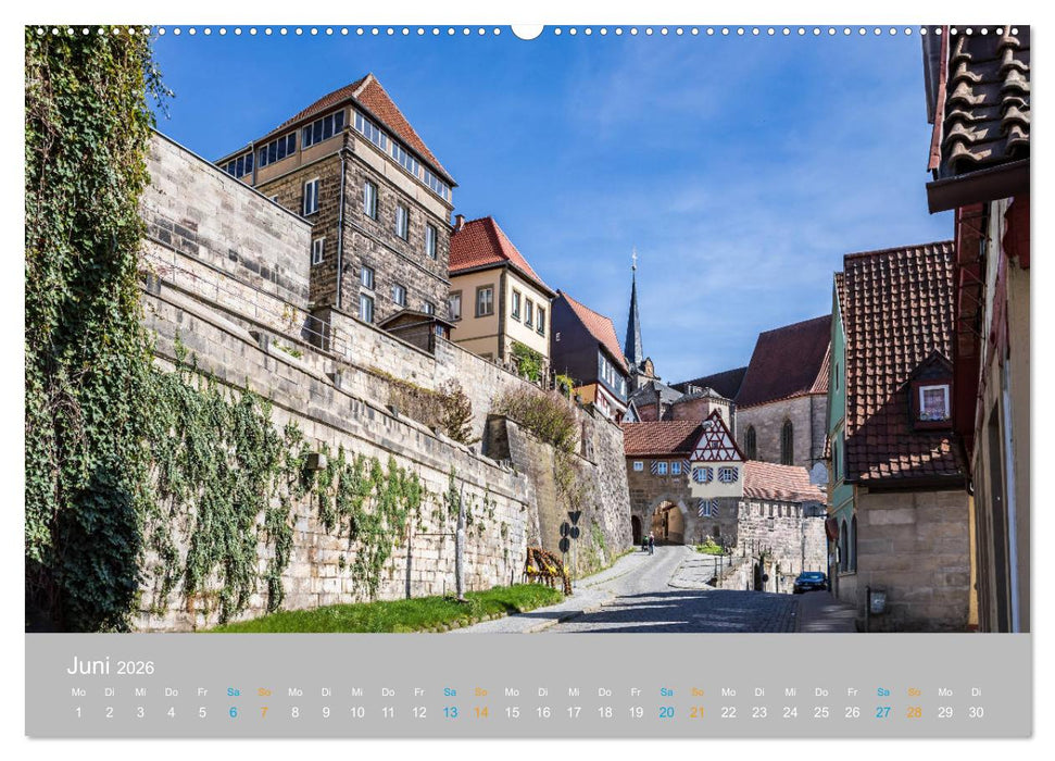 Kronach - drei Flüsse und eine Festung (CALVENDO Premium Wandkalender 2026)