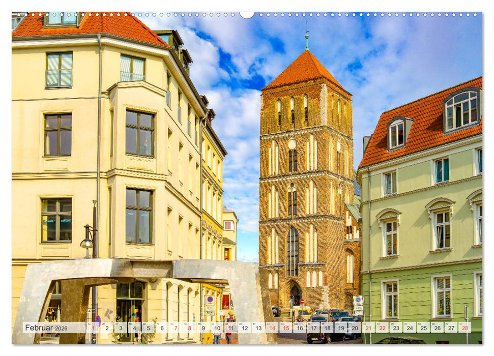 Rostock Impressionen (CALVENDO Premium Wandkalender 2026)
