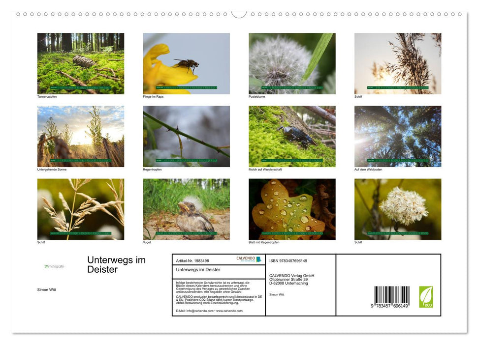 Unterwegs im Deister (CALVENDO Premium Wandkalender 2026)