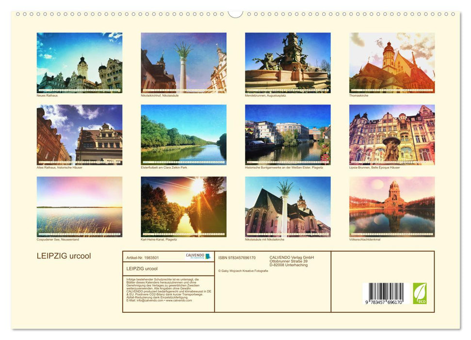 LEIPZIG urcool (CALVENDO Premium Wandkalender 2026)