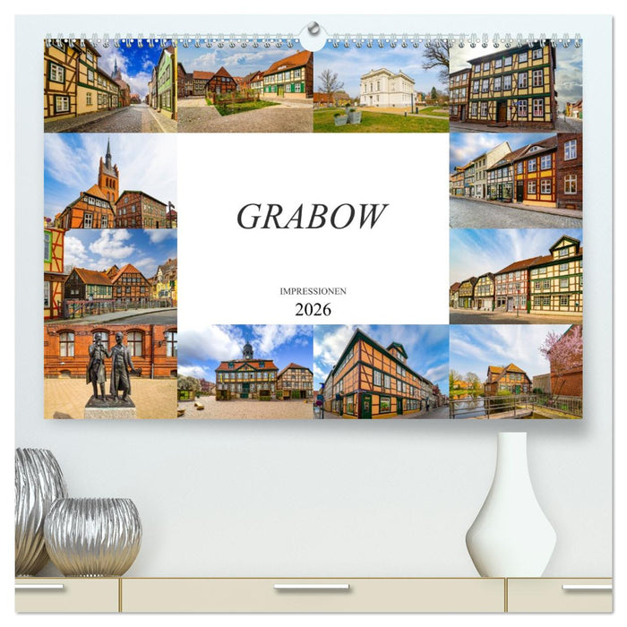 Grabow Impressionen (CALVENDO Premium Wandkalender 2026)