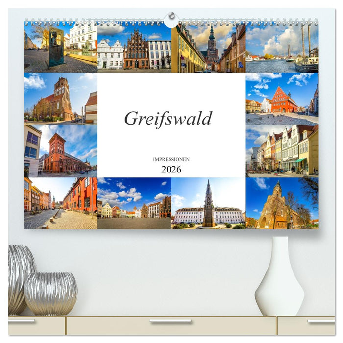 Greifswald Impressionen (CALVENDO Premium Wandkalender 2026)