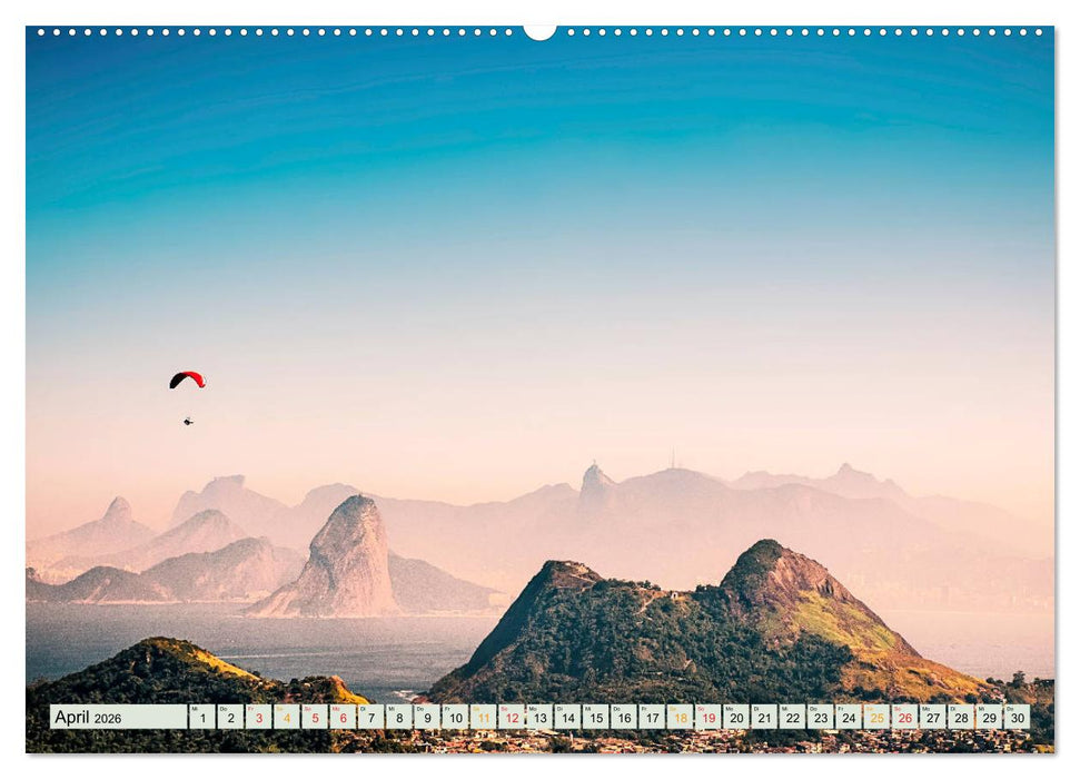 Paragliding - Mut zum Abenteuer (CALVENDO Wandkalender 2026)