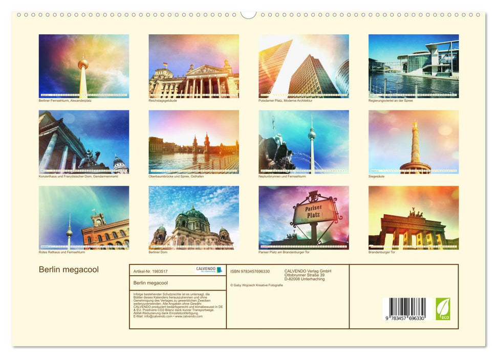Berlin megacool (CALVENDO Premium Wandkalender 2026)