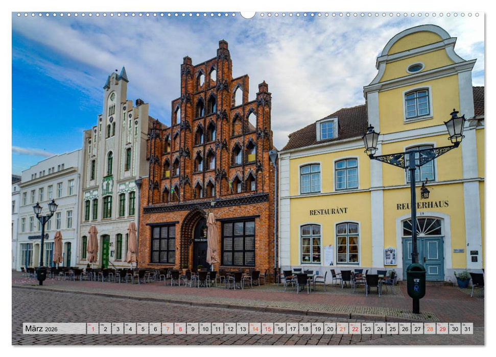 Wismar Impressionen (CALVENDO Premium Wandkalender 2026)