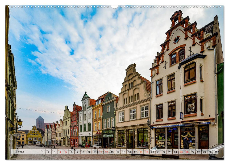 Wismar Impressionen (CALVENDO Premium Wandkalender 2026)