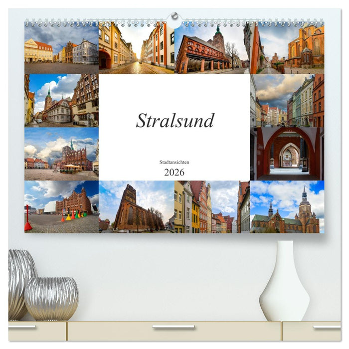 Stralsund Stadtansichten (CALVENDO Premium Wandkalender 2026)