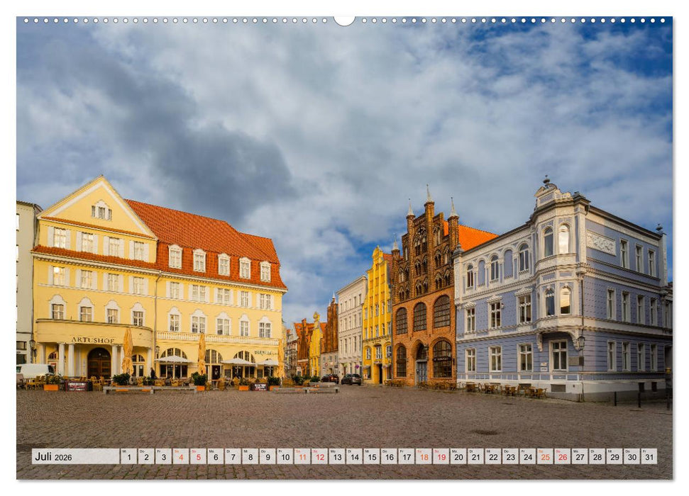 Stralsund Stadtansichten (CALVENDO Premium Wandkalender 2026)