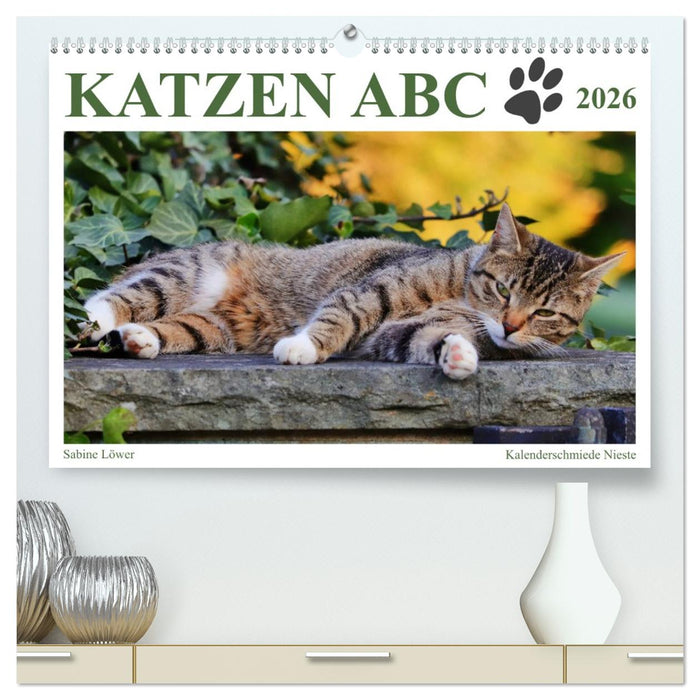 Katzen ABC (CALVENDO Premium Wandkalender 2026)
