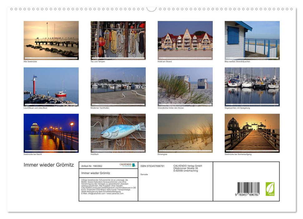 Immer wieder Grömitz (CALVENDO Premium Wandkalender 2026)