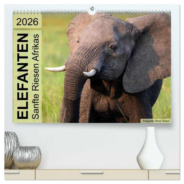 Elefanten - Sanfte Riesen Afrikas (CALVENDO Premium Wandkalender 2026)