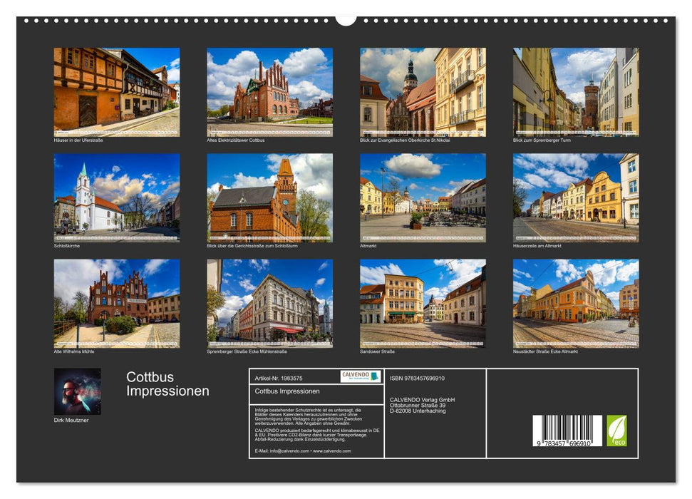 Cottbus Impressionen (CALVENDO Premium Wandkalender 2026)