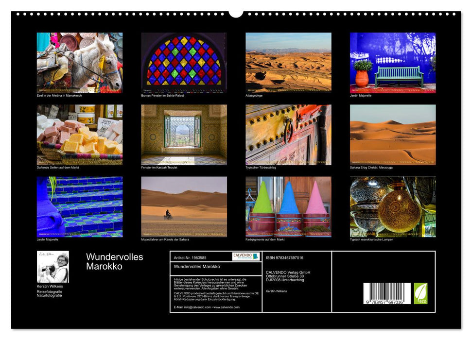 Wundervolles Marokko (CALVENDO Premium Wandkalender 2026)