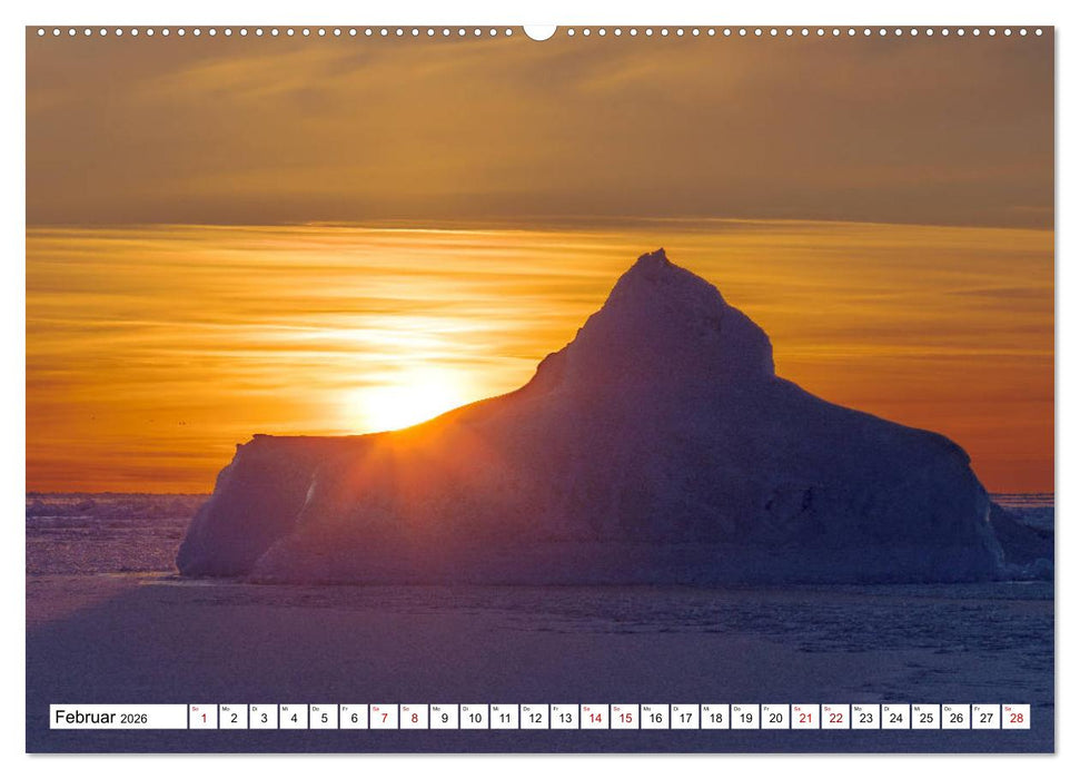 Eisberge - Grönlands magische Eisgestalten (CALVENDO Wandkalender 2026)