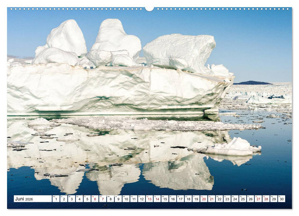 Eisberge - Grönlands magische Eisgestalten (CALVENDO Wandkalender 2026)
