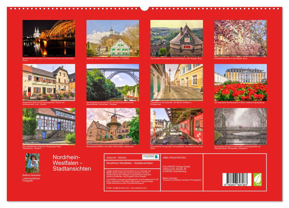 Nordrhein-Westfalen - Stadtansichten (CALVENDO Premium Wandkalender 2026)