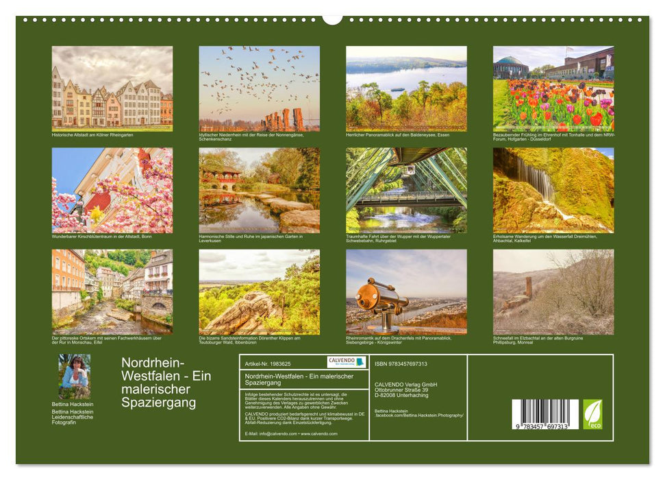 Nordrhein-Westfalen - Ein malerischer Spaziergang (CALVENDO Premium Wandkalender 2026)