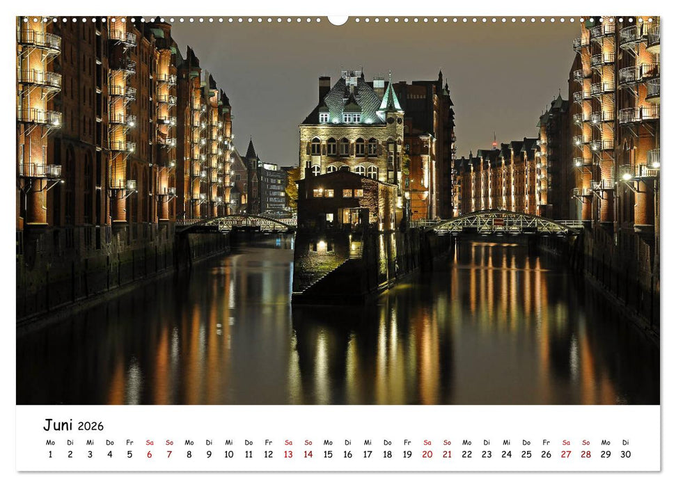 Hamburg schläft nie (CALVENDO Premium Wandkalender 2026)