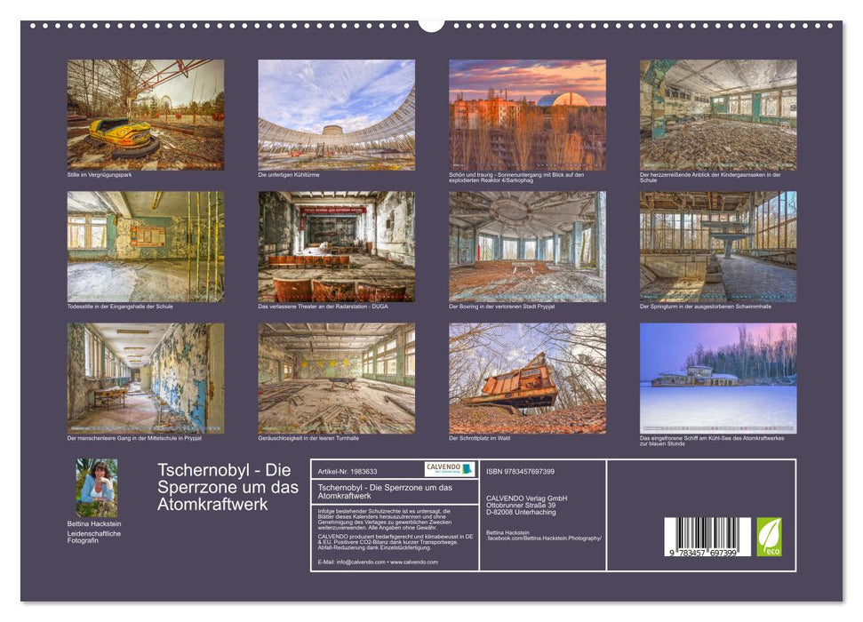 Tschernobyl - Die Sperrzone um das Atomkraftwerk (CALVENDO Premium Wandkalender 2026)