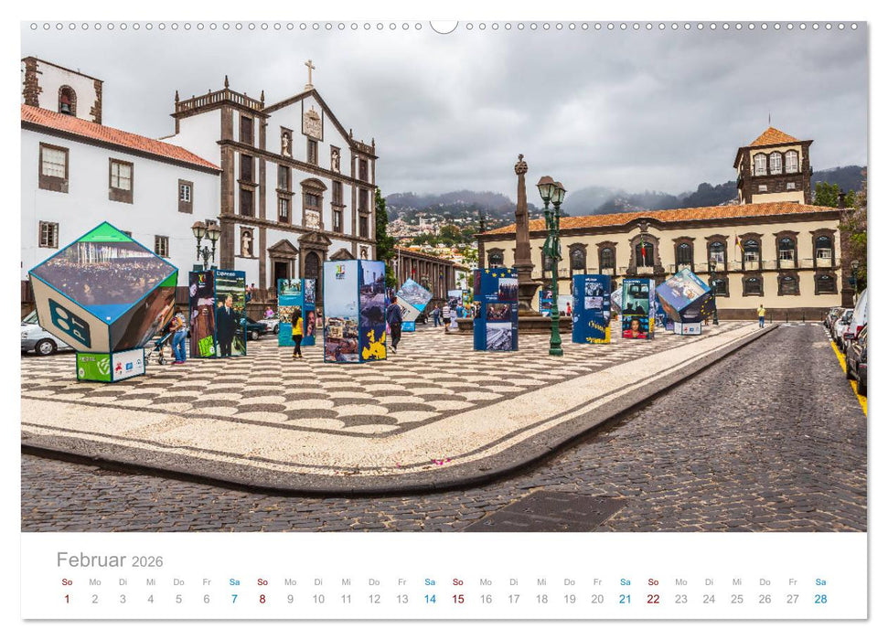 Funchal - Madeiras stolze Hauptstadt (CALVENDO Premium Wandkalender 2026)